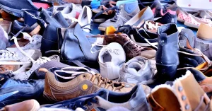 scarpe usate per la rivendita